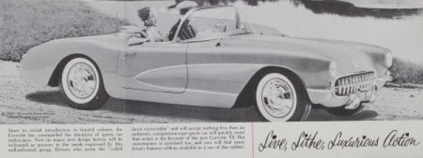 Chevrolet Corvette Modelprogram 1956 Carbrochure (2295)